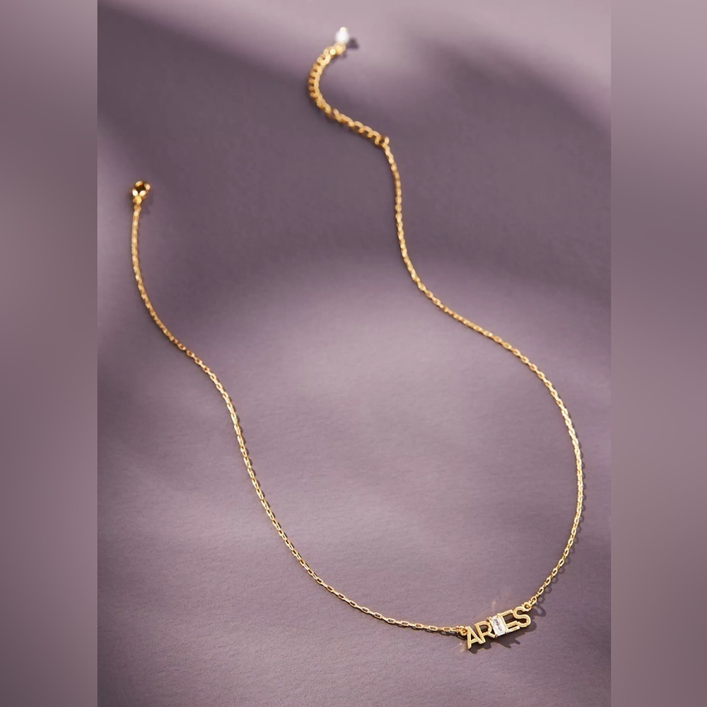 NWT Touch of Sparkle Zodiac Necklace by Anthropologie